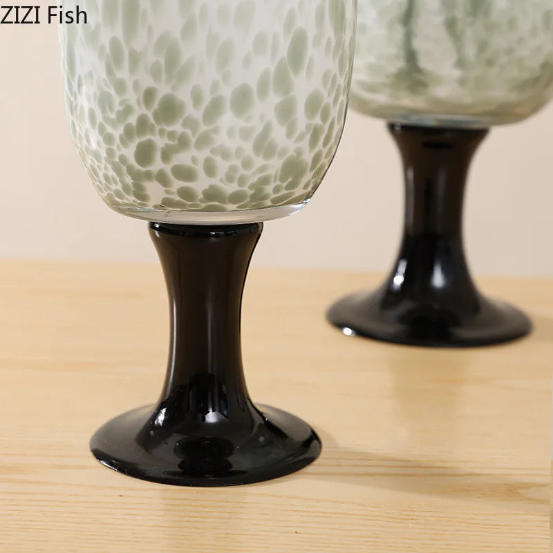 Afralia™ Color Dot Glass Vase: Creative Desk Decor & Flower Pot