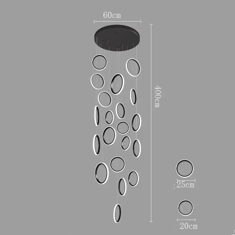 Afralia™ LED Pendant Lights: Modern Minimalist Hanging Chandelier for Living & Dining Room