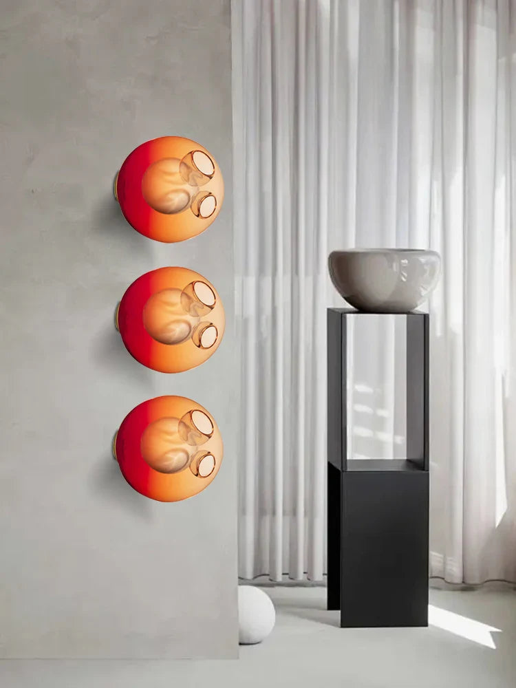Afralia™ Luxury Glass Ball Wall Lights Home Decor Fashion Lamps