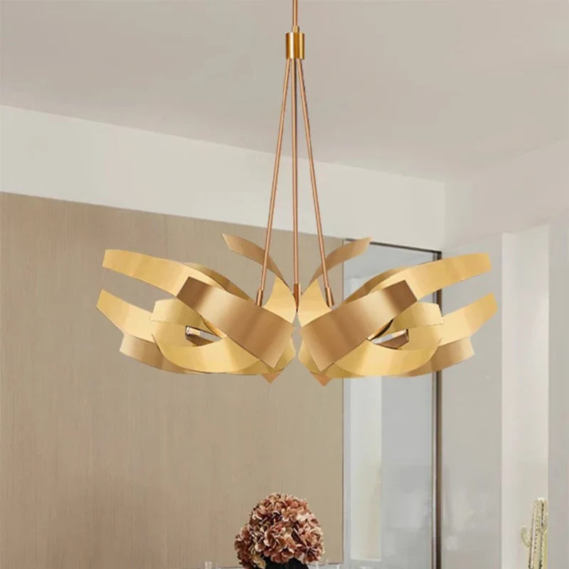 Afralia™ Modern LED Chandelier Pendant Ceiling Light for Stylish Indoor Dining Room