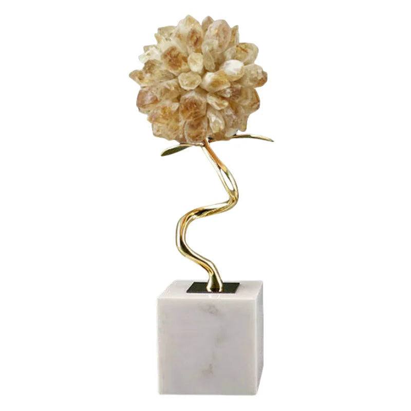 Afralia™ Pink Crystal Ball Wine Cabinet with Marble Base: Modern, Luxe Living Room Decor