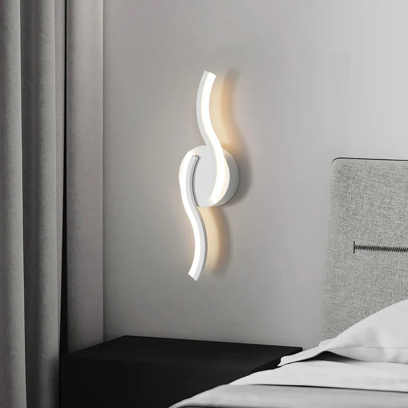 Afralia™ LED Wall Sconces White Fixtures for Bedroom Aisle Bedside Table Closet Lighting