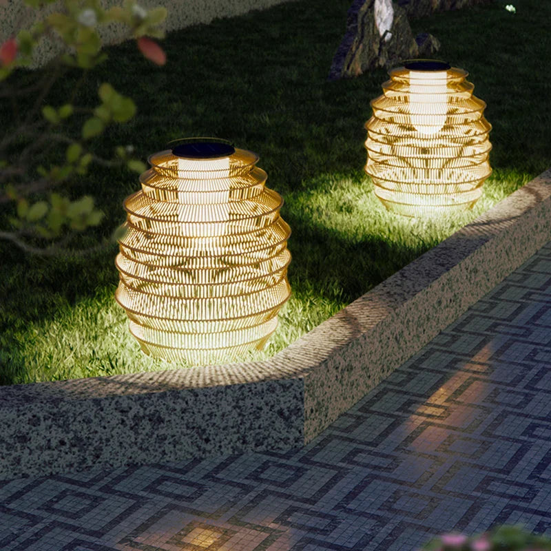 Afralia™ Solar Courtyard Stand Light - Waterproof Outdoor Terrace Garden Lantern