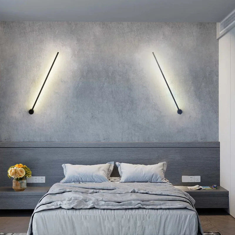 Afralia™ Modern Slim Wall Sconce & Ceiling Light for Bedroom Living Room
