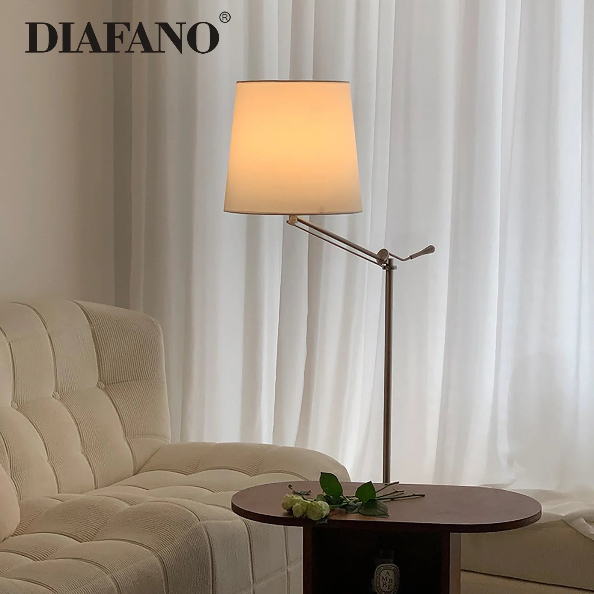 Afralia™ Adjustable LED Floor Lamp for Modern Industrial Decor