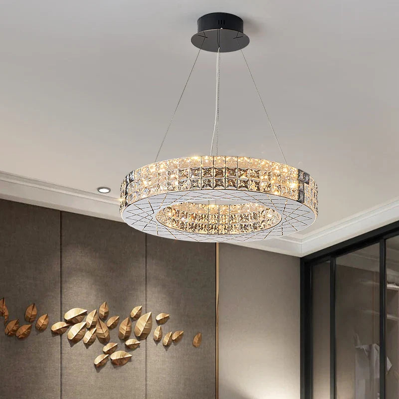 Afralia™ Crystal Chandelier Light for Luxury Living Room, Post-Modern High-End Italian Design