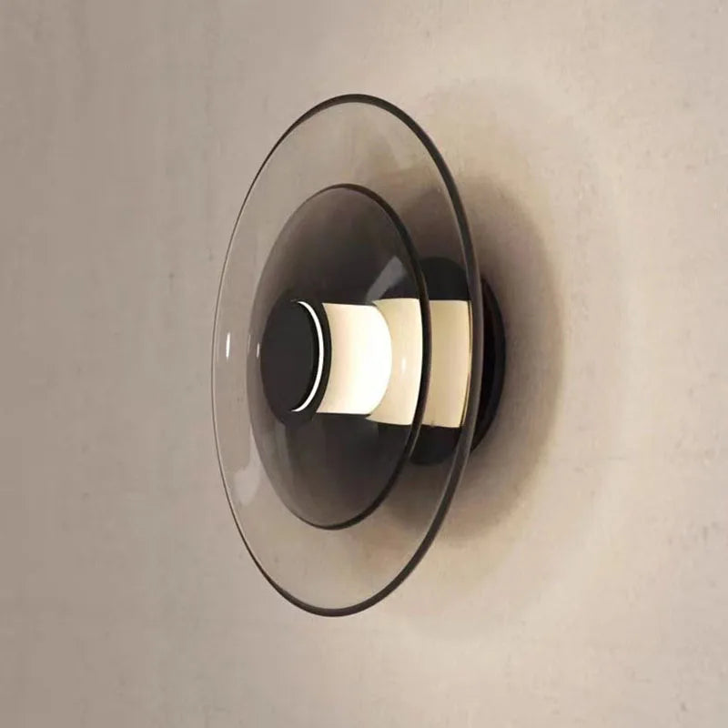 Afralia™ Glass Wall Lamp: Nordic Minimalist LED for Dining, Living, Bedroom