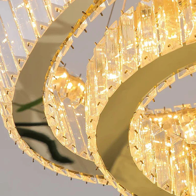 Afralia™ Crystal Chandelier: Luxury Pendant Lighting for Living Room, Staircase & Ceiling