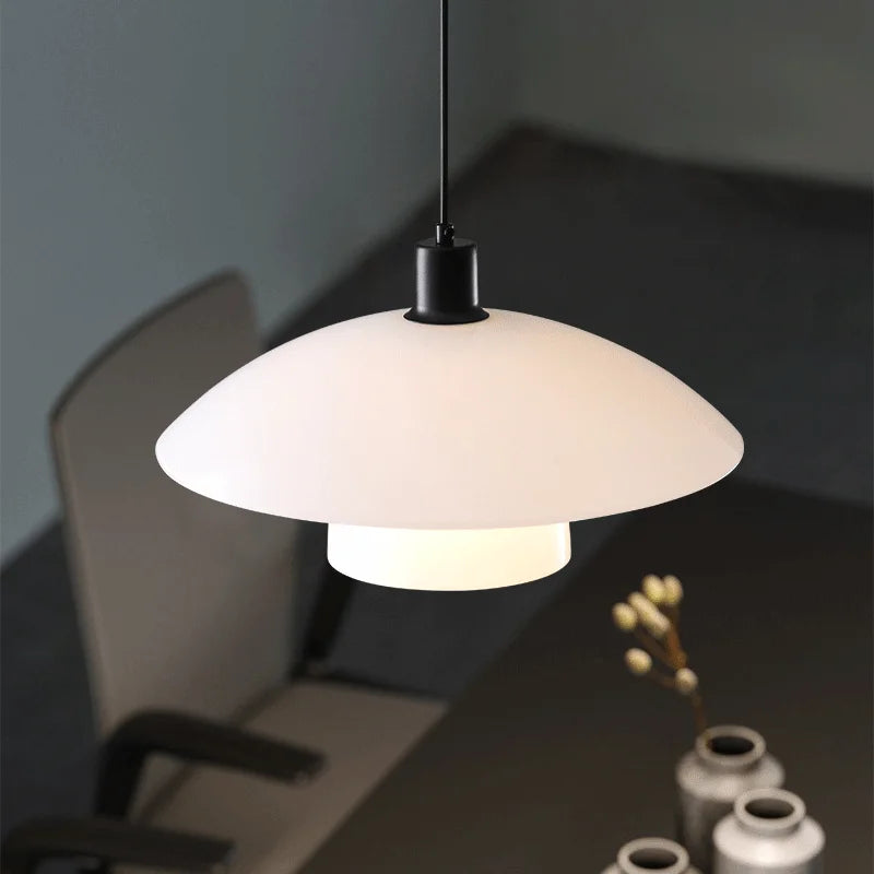 Afralia™ Modern Designer UFO Chandelier for Dining Table and Bar-Light, Minimalist and Retro Style