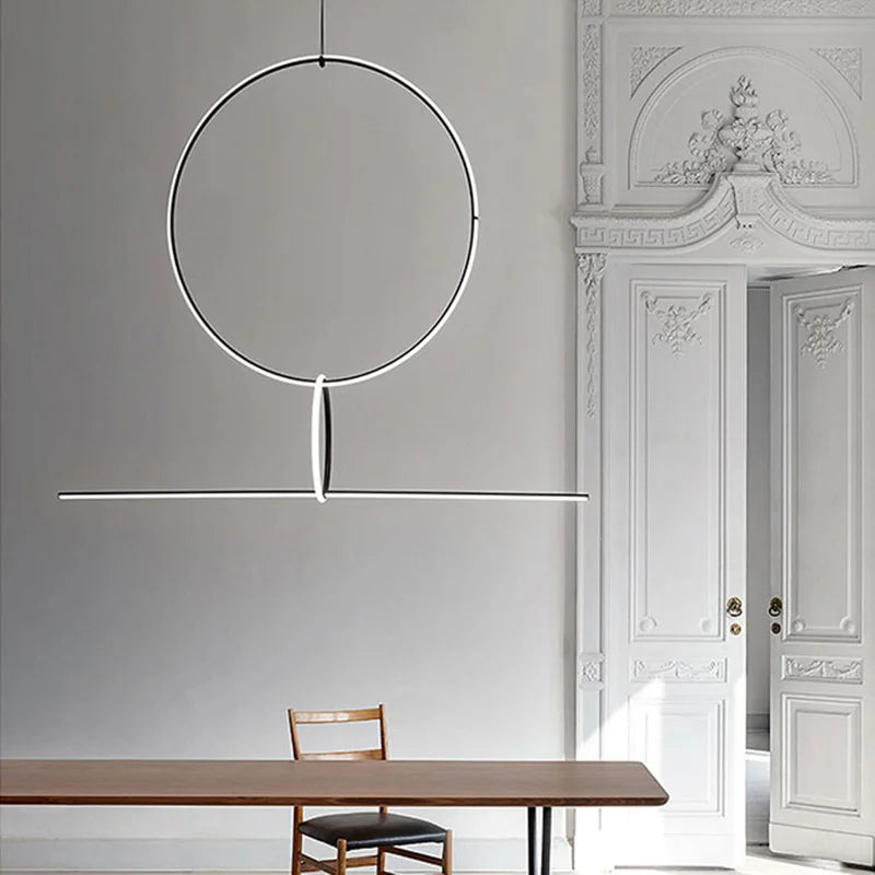 Afralia™ Minimalist Geometric LED Pendant Island Lighting