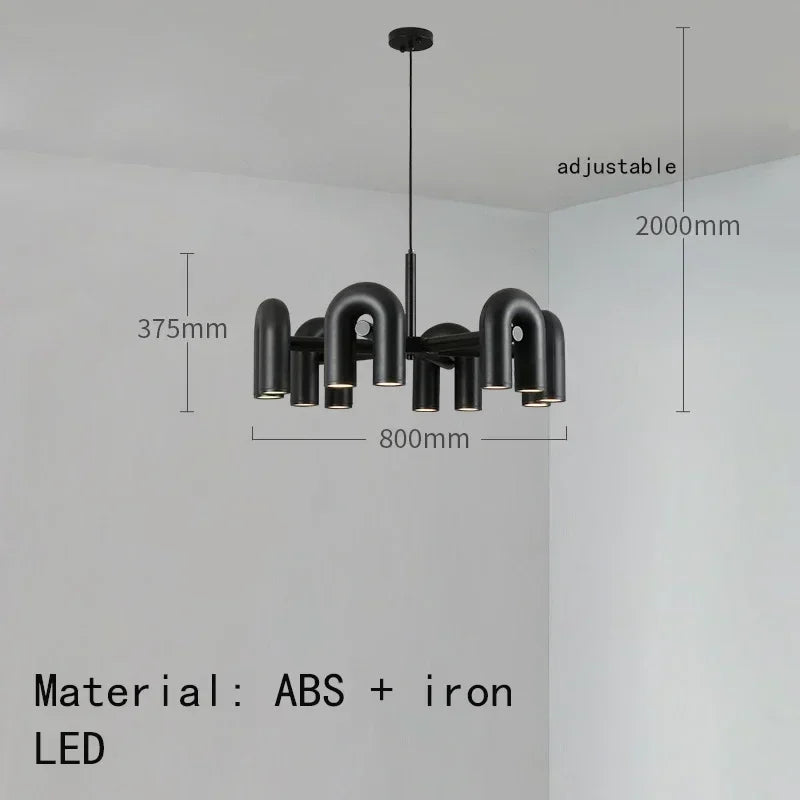 Afralia™ Nordic Chandelier: Adjustable Pendant Lights, Ceiling Hanging Lamp