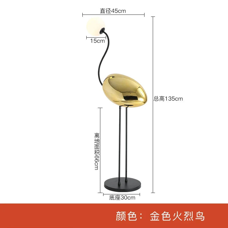 Afralia™ Flamingo Corner Floor Lamp | Nordic Design Luxury Art Decor | LED E27 | Vertical Stand