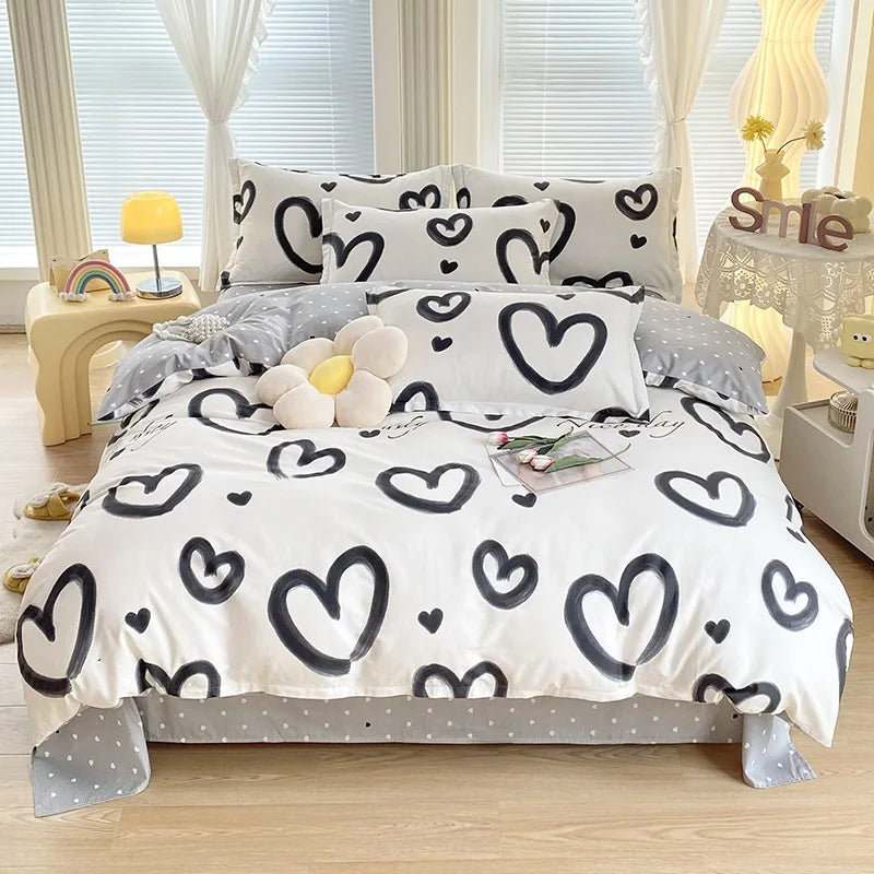Afralia™ Cotton Printed Bedding Set for Sweet Cozy Sleep