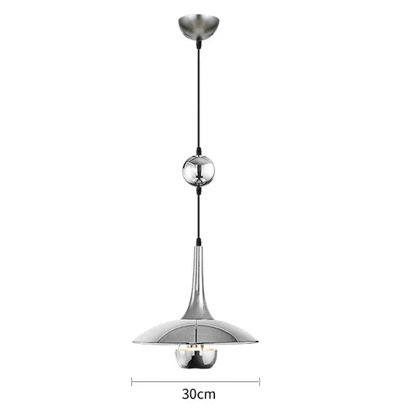 Afralia™ UFO Pendant Light: Adjustable Height, Restaurant Style, Unique Design