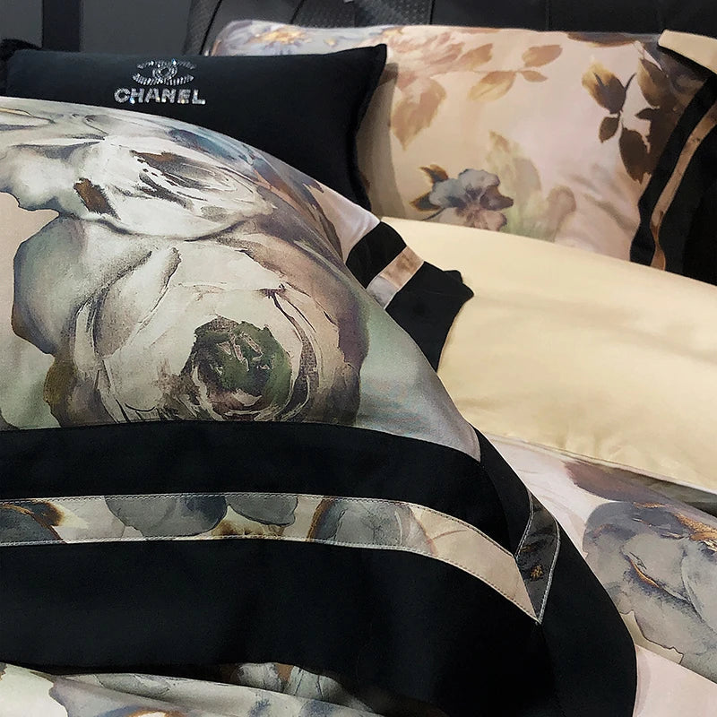Afralia™ Vintage Flowers Bedding Set