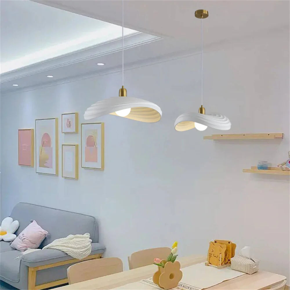 Afralia™ Nordic Minimalist Resin LED Pendant Light for Dining Room and Bar