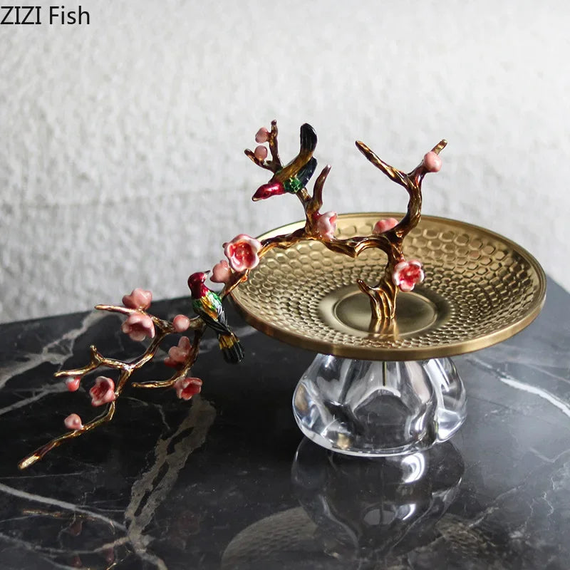 Afralia™ Plum Blossom Branch Decorative Fruits Bowl Set