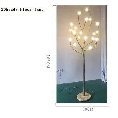 Afralia™ Tree Branch Retro LED Chandelier: Vintage Brown Art Pendant Light for Living Bedroom