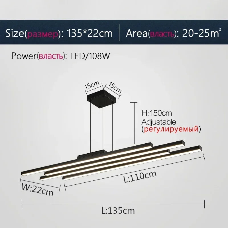 Afralia™ Modern Chandelier: Luxury Nordic LED Hanging Lamp for Minimalist Living Room