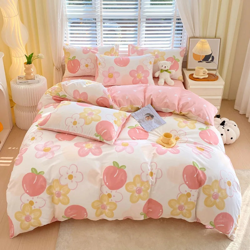 Afralia™ Cotton Single Duvet Cover - Skin Friendly Quilt Cover for Single King Bed