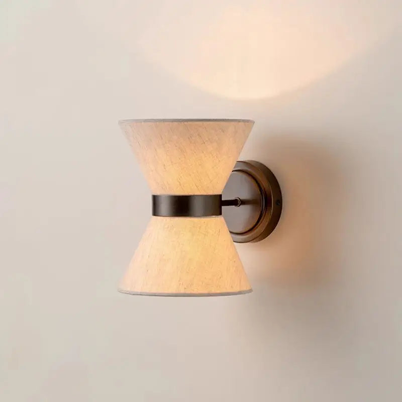 Afralia™ Wabi-sabi Cloth Wall Lamp Simple Japanese Style Living Room Bedroom Light