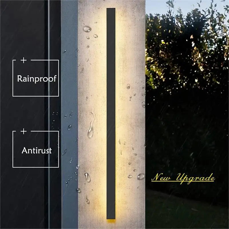 Afralia™ LED Outdoor Wall Light - Waterproof Aluminum Garden Porch Decorative Lighting
