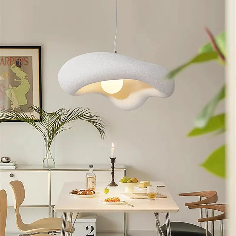 Afralia™ Creamy Style Pendant Light | Resin Dining Room LED Island Lamp