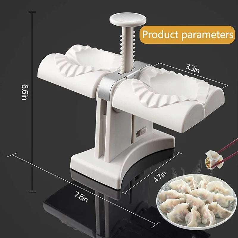 Afralia™ Dumplings Press: Double Head Automatic Empanadas Ravioli Maker