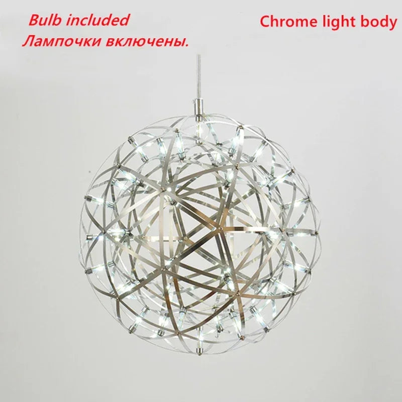 Afralia™ Modern Firework Pendant Chandelier with Remote for Kitchen Island