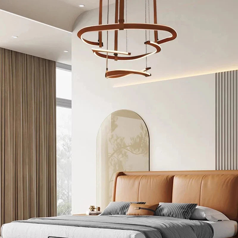 Afralia™ Modern LED Pendant Light Chandelier for Living and Dining Room Decor