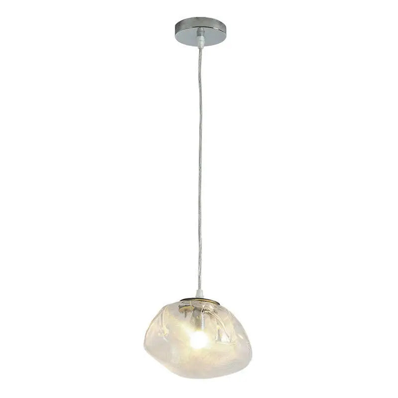 Afralia™ Nordic Glass Pendant Light Chandelier Decorative Suspension Art Hanging Lamp