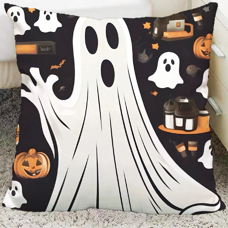 Afralia™ Halloween Plush Cartoon Pillow for Living Room and Bedroom, Festive Decoration