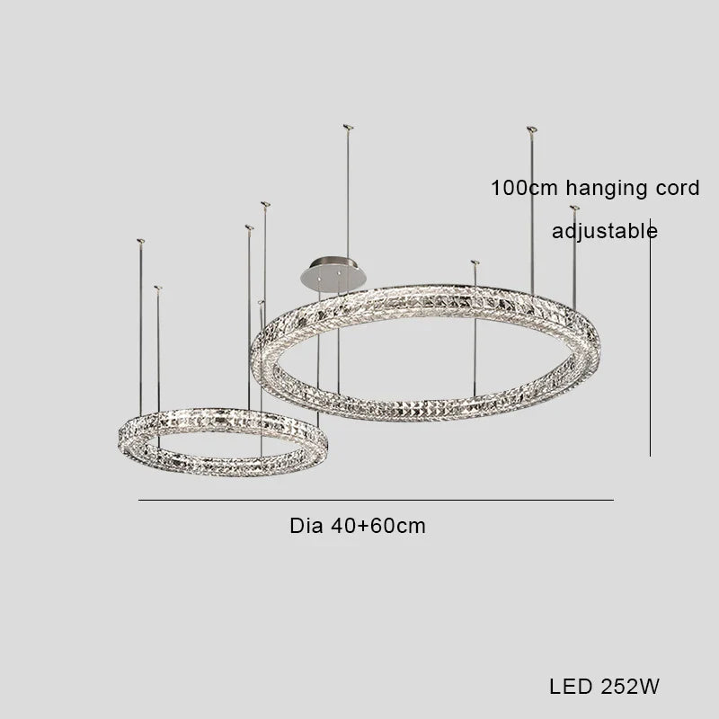 Afralia™ Crystal Pendant Light Chandelier for Luxe Home Decor