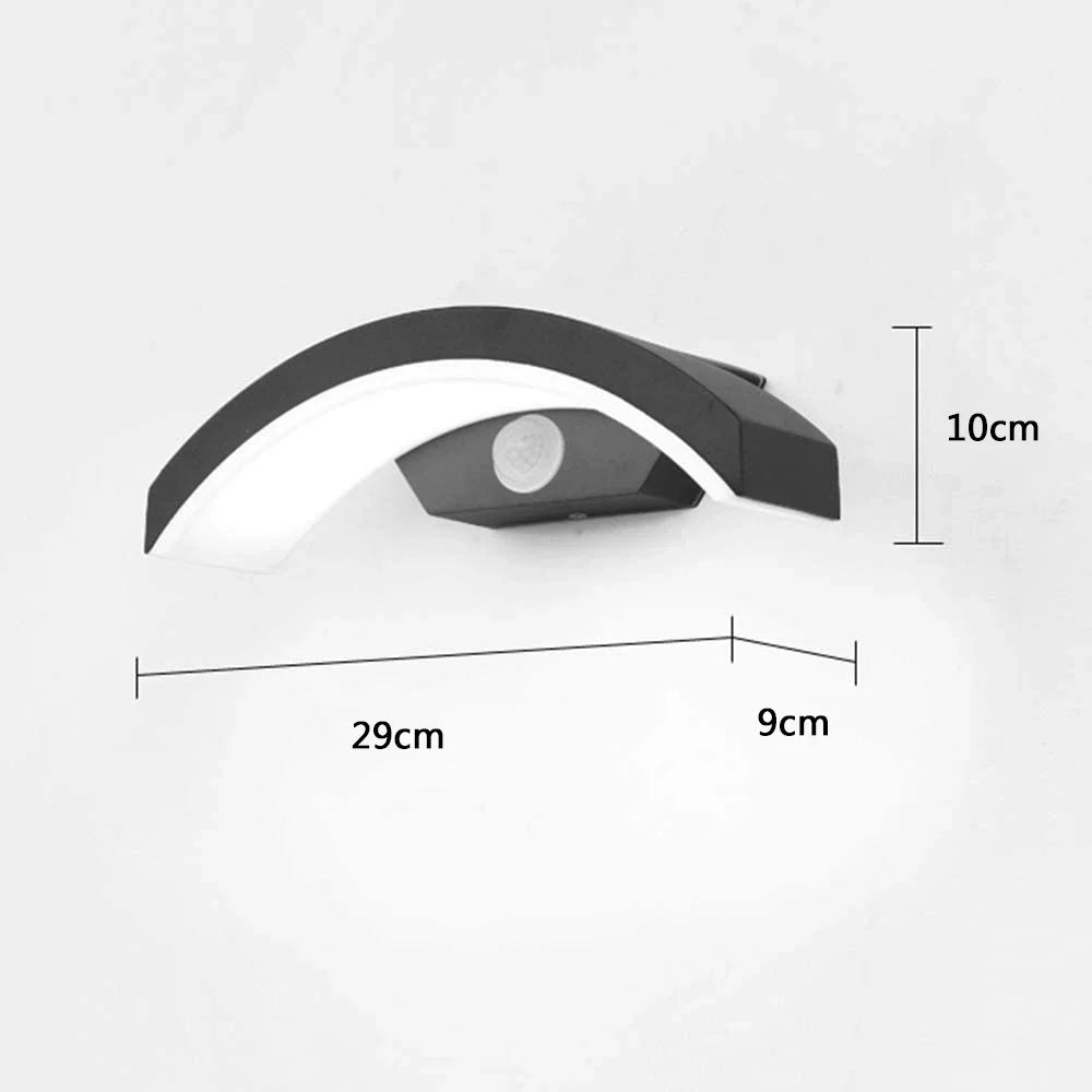 Afralia™ Motion Sensor LED Outdoor Wall Light - Waterproof IP65 Porch Garden Balcony Lamp