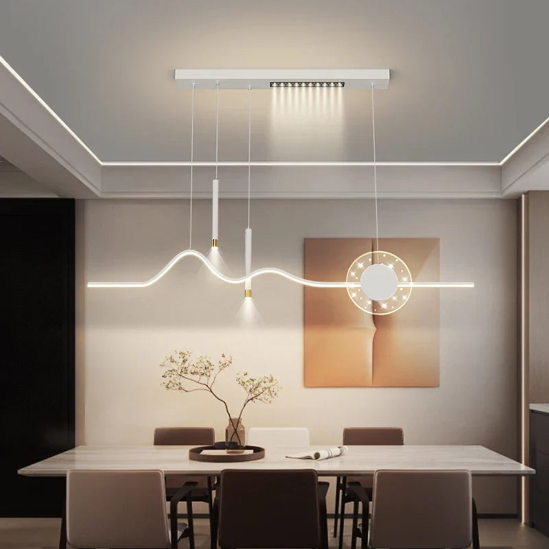 Afralia™ LED Pendant Lights Modern Hanging Lamp Dining Kitchen Island Decor