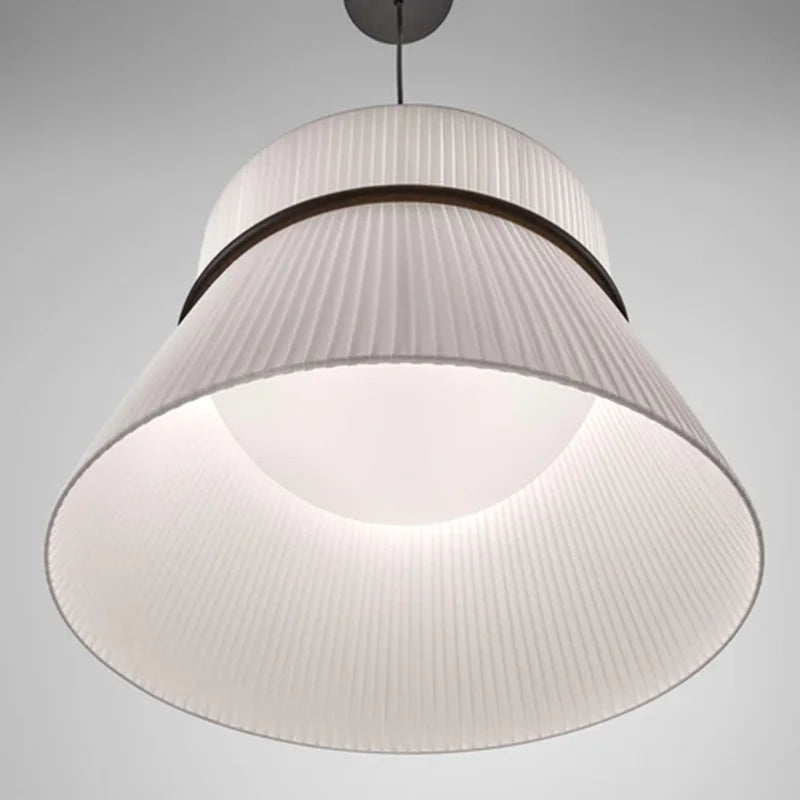 Afralia™ Folie Pendant Light: Modern Fabric Lampshade for Bedroom & Dining Room