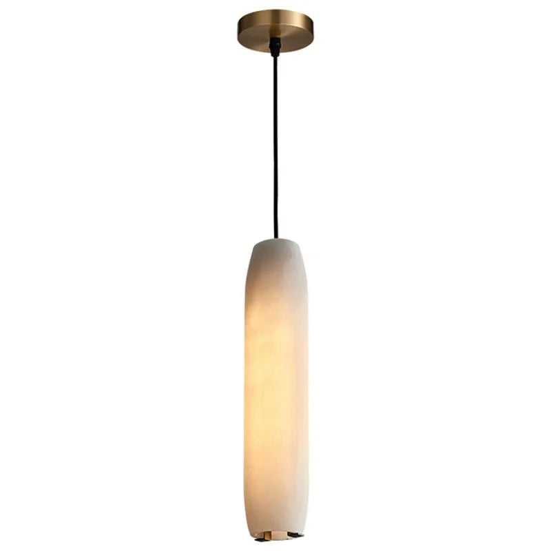 Afralia™ Marble Pendant Light: Modern Brass Hanging Lamp for Bedroom, Dining Room, Kitchen