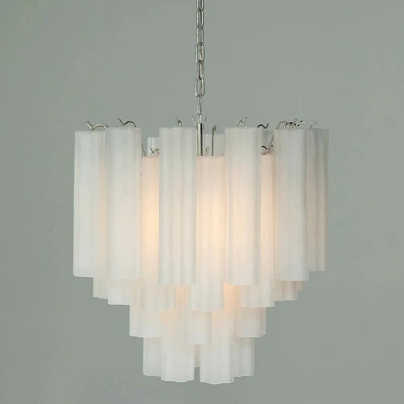 Afralia™ Crystal Glass Chandelier Pendant Light for Dining Living Bedroom Ceiling