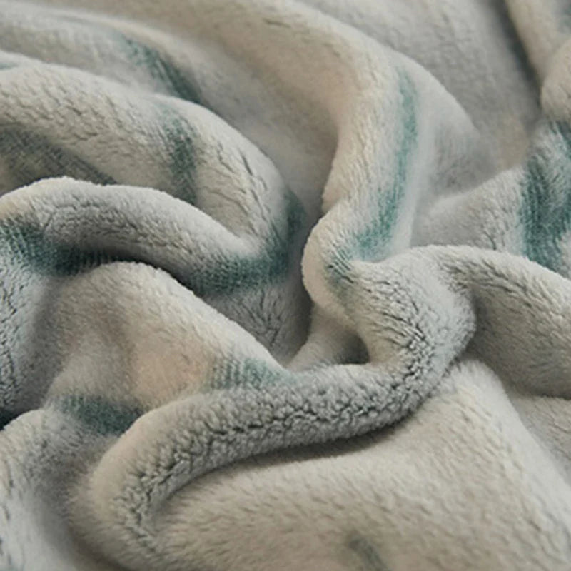 Afralia™ Math Symbol Double-sided Flannel Blanket Warm Winter Thickened Multi-functional