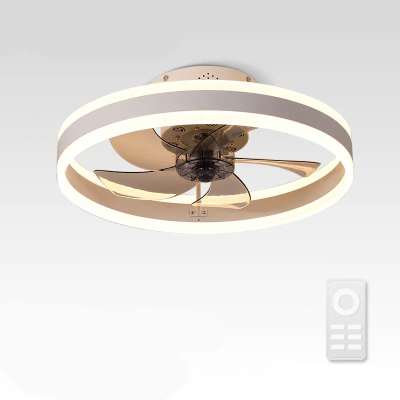 Afralia™ Wildcat Modern LED Ceiling Fan Light with Remote Control Timer, Quiet Living Room Fan