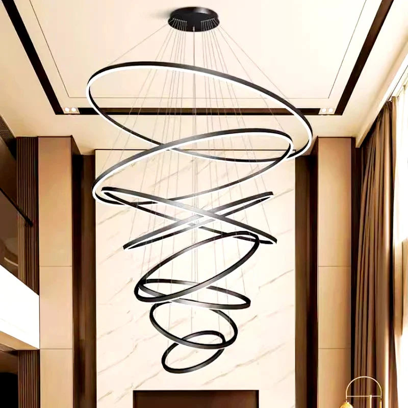 Afralia™ Modern Indoor Pendant Lighting Chandelier for Living Room and Dining Room