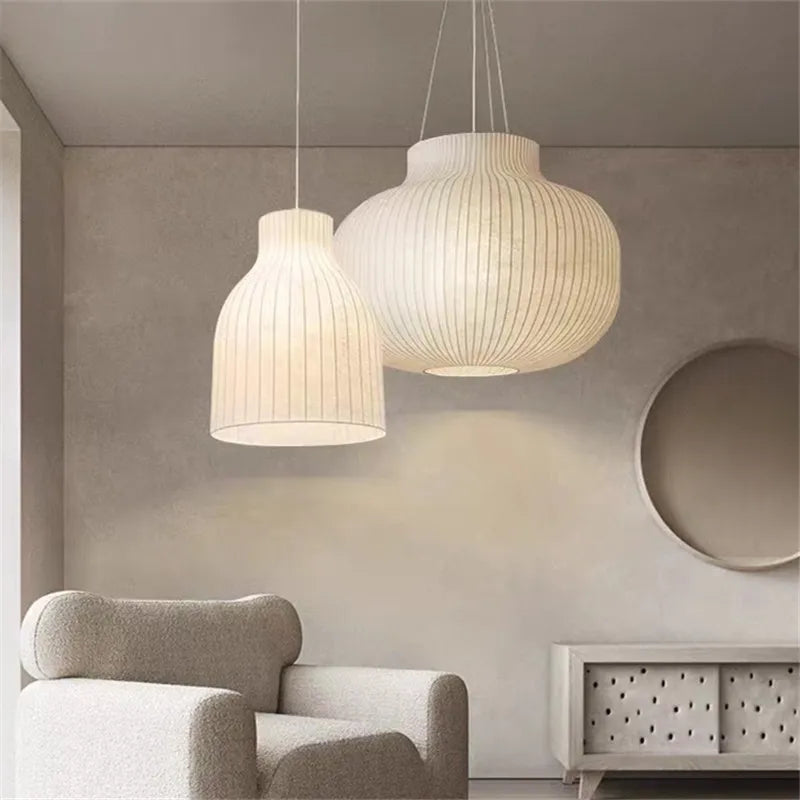 Afralia™ Modern Japanese Pendant Lamp for Elegant Home and Office Decor