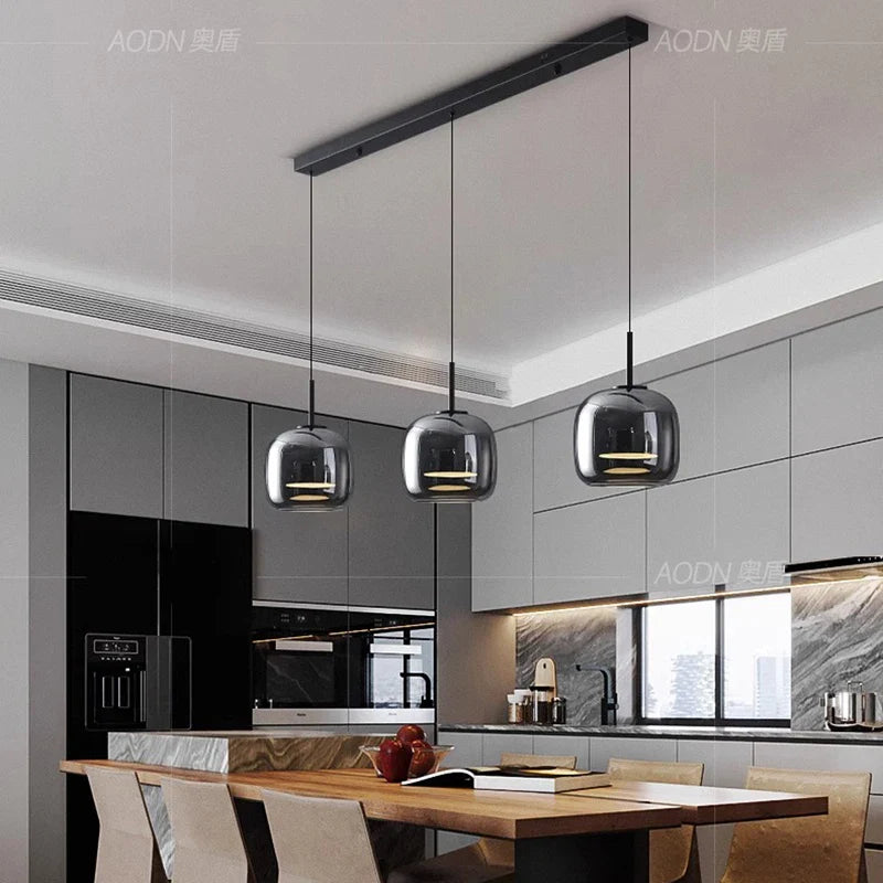 Afralia™ Modern Home Decor LED Pendant Chandeliers for Living Room, Dining Room Hanging Light