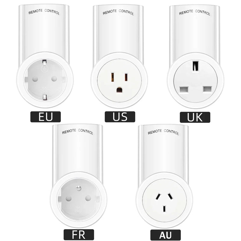 Afralia™ Wireless Smart Remote Control Power Outlet Light Switch EU Plug Socket