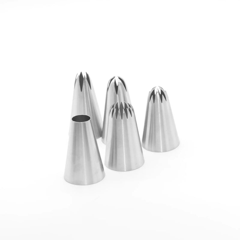 Afralia™ Stainless Steel Cake Decoration Nozzles Set for Baking & Pastry