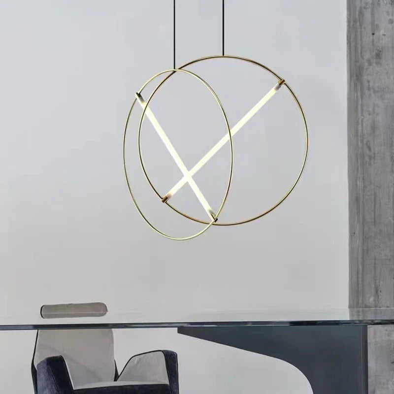 Afralia™ LED Metal Pendant Light for Dining Room & Bedroom