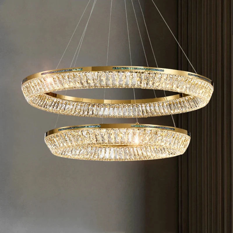 Afralia™ Luxury Crystal Chandeliers & LED Lighting Fixtures for Elegant Living Spaces