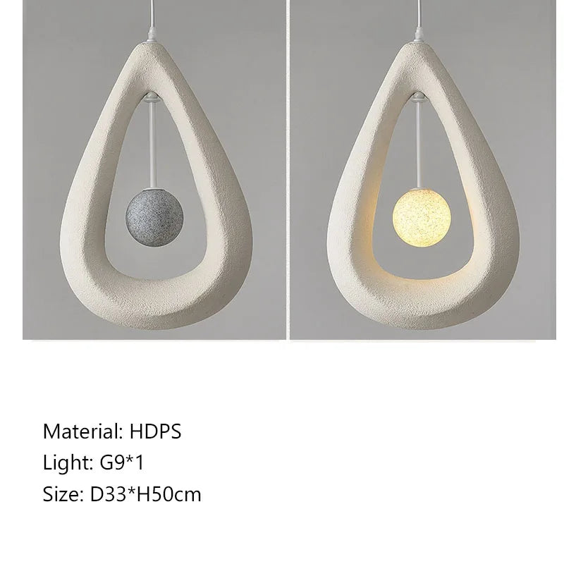 Afralia™ Nordic Wabi Sabi Pendant Lights for Stylish Dining Room and Bedroom Decor