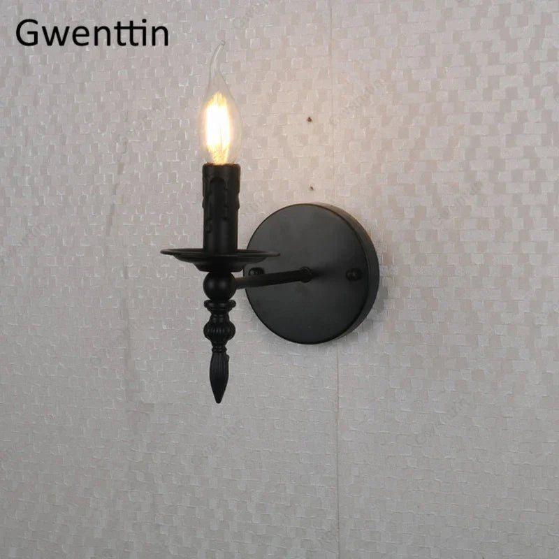 Afralia™ Industrial Retro Wall Sconces LED Light for Home Loft Bedroom Decor