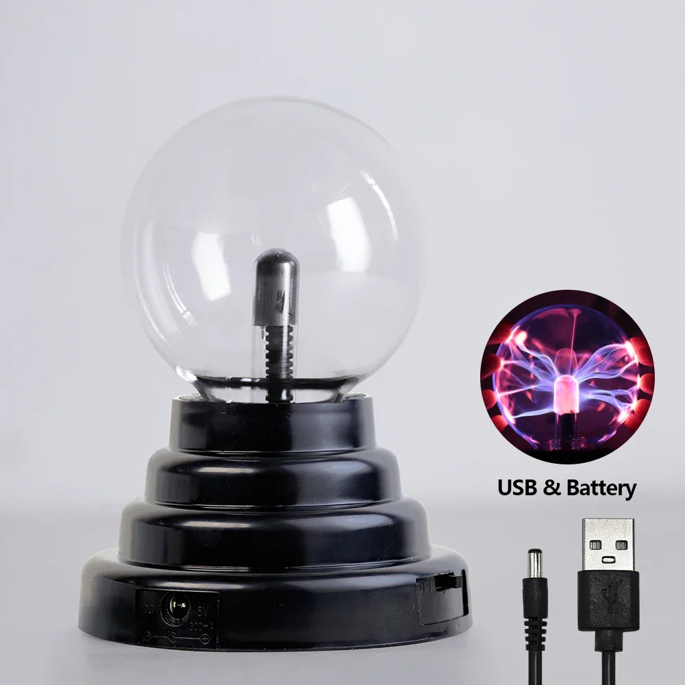 Afralia™ Magic Plasma Ball Lamp Electric Night Light Touch Atmosphere Table Lights.